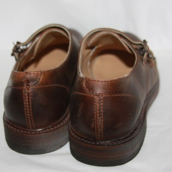 Frye James Double Monk Antique leather loafer